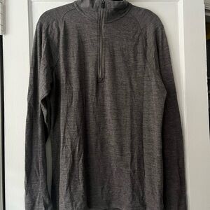 Men's Smartwool Gray Half-Zip Sweater